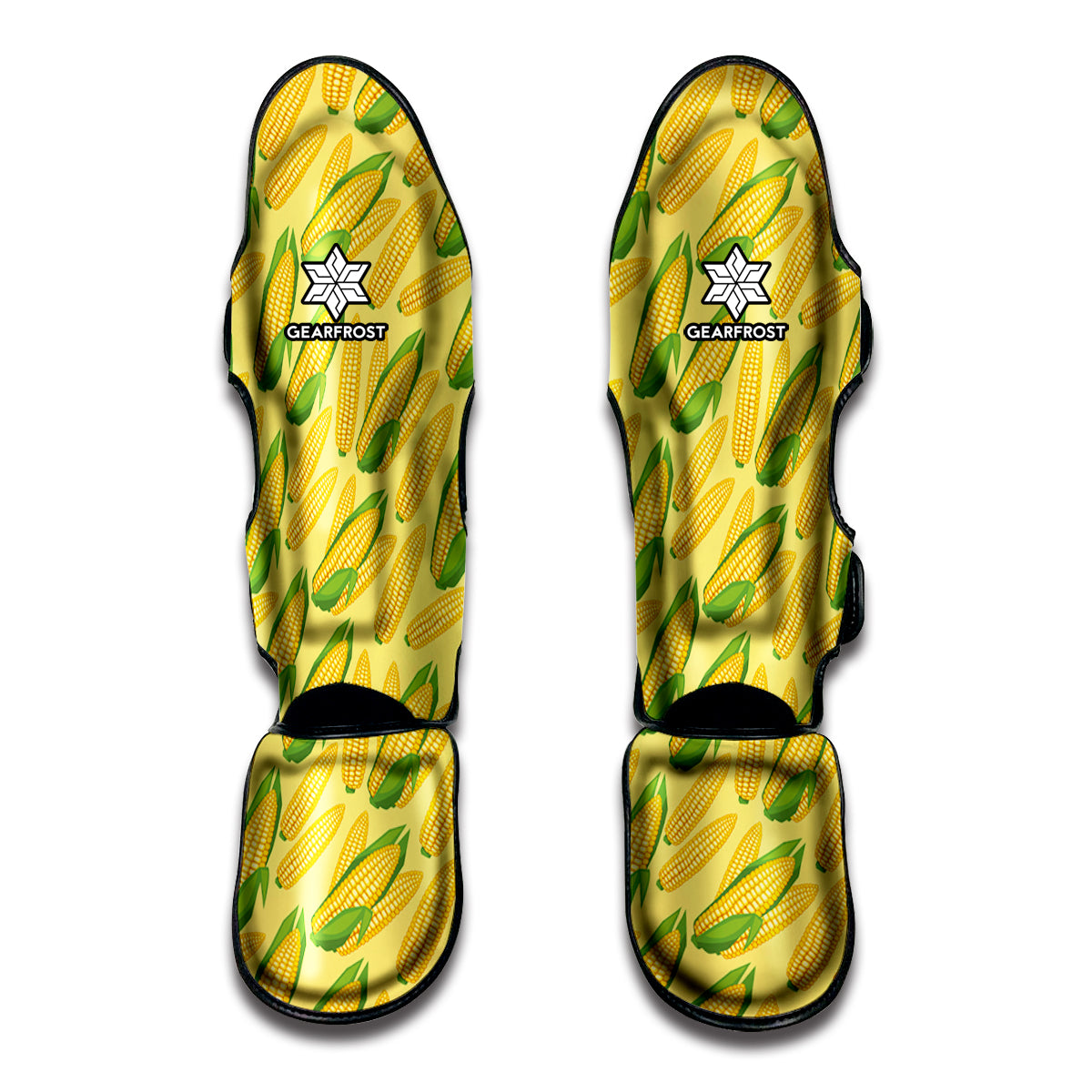 Corn Cob Pattern Print Muay Thai Shin Guards