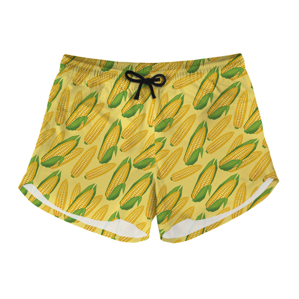 Corn Cob Pattern Print Women's Shorts