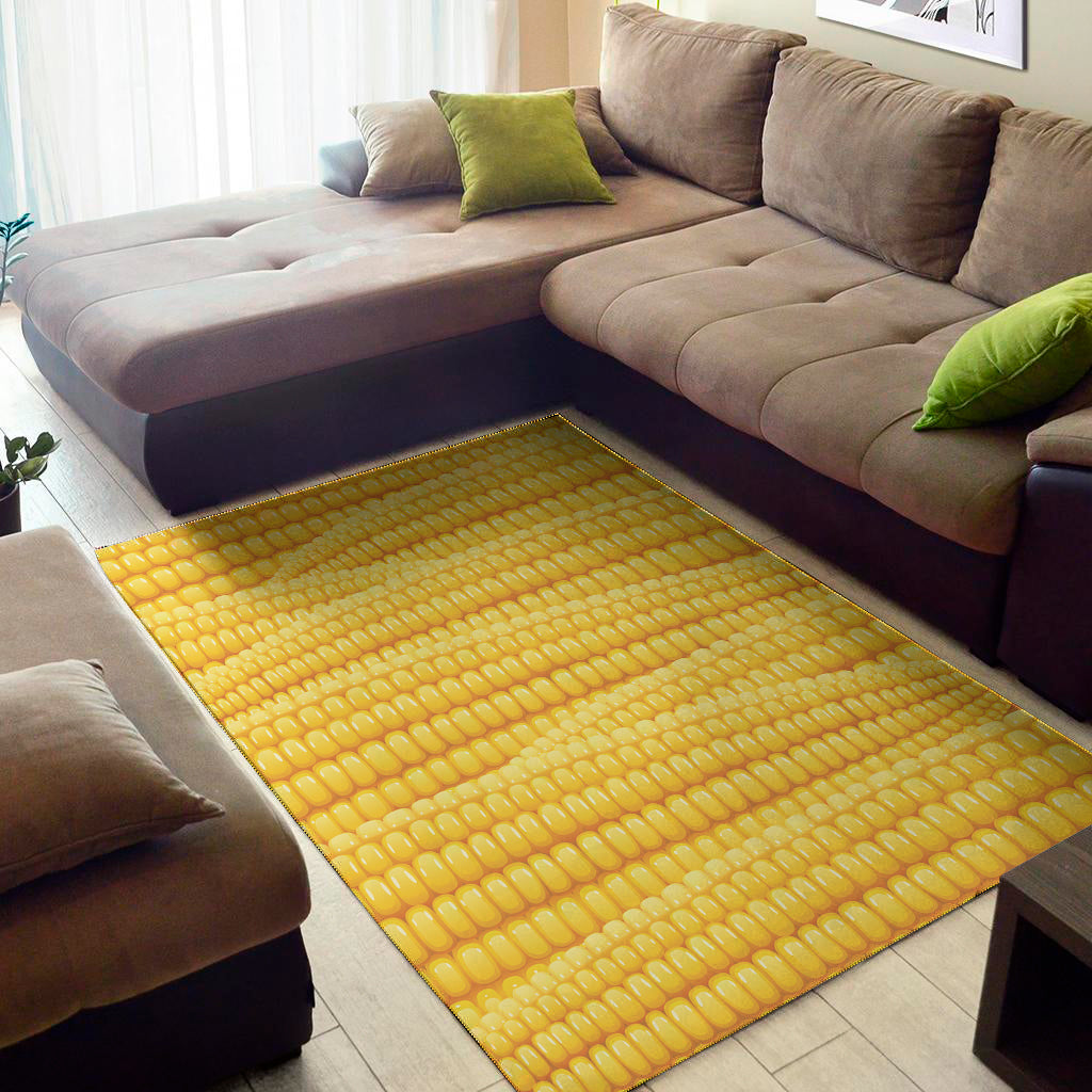 Corn Pattern Print Area Rug