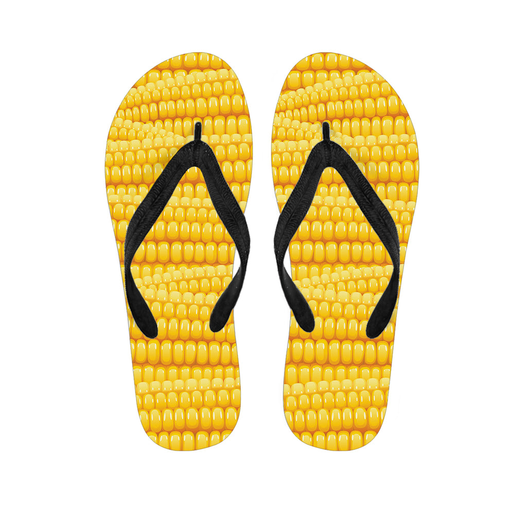 Corn Pattern Print Flip Flops