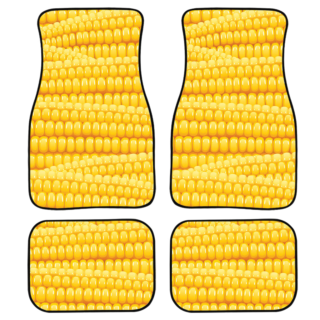 Corn Pattern Print Front and Back Car Floor Mats