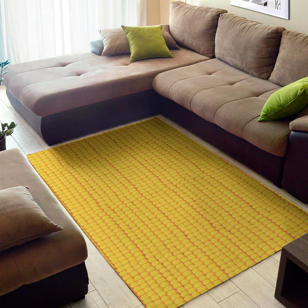 Corn Texture Print Area Rug