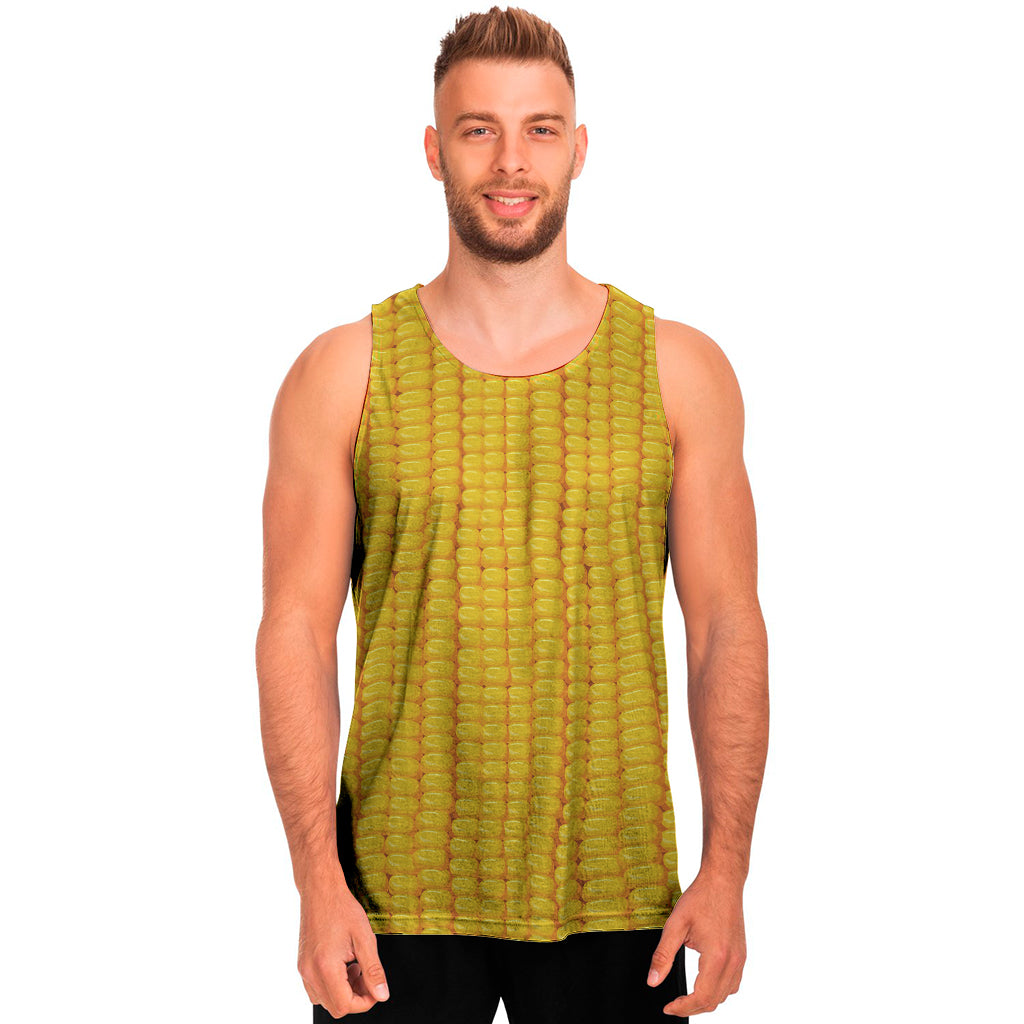 Corn Texture Print Men's Tank Top