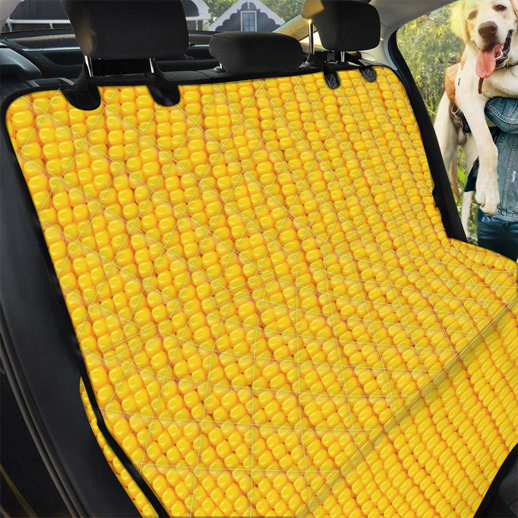 Corn Texture Print Pet Car Back Seat Cover