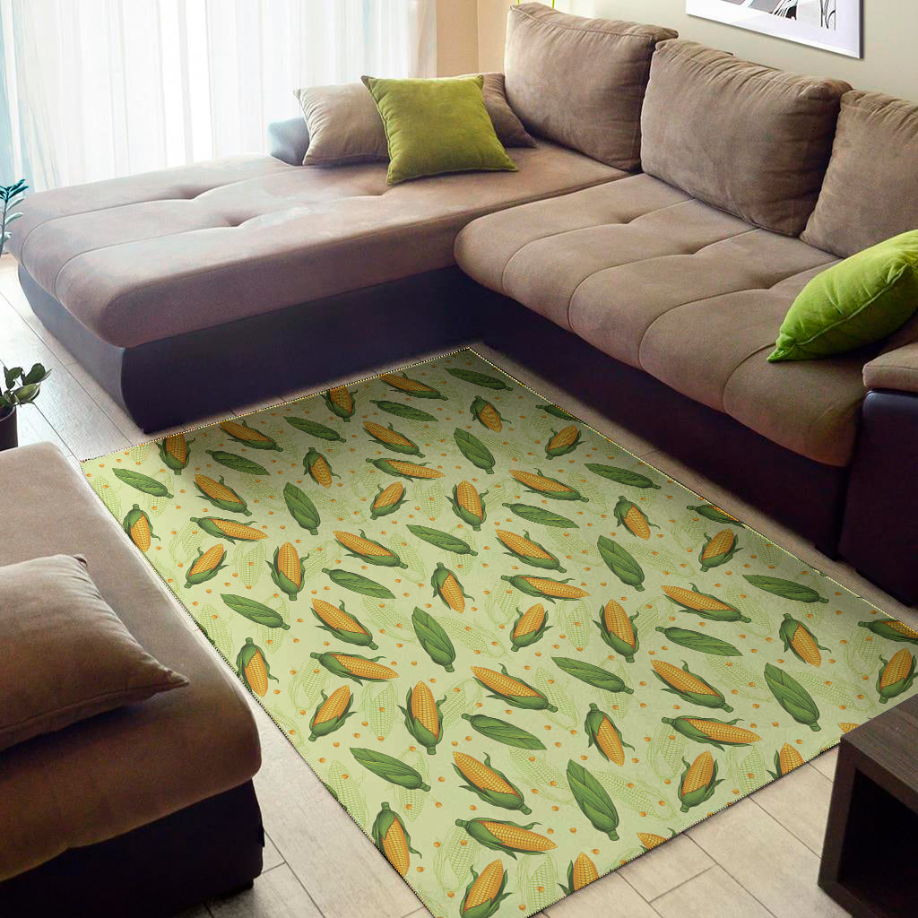 Corncob Pattern Print Area Rug