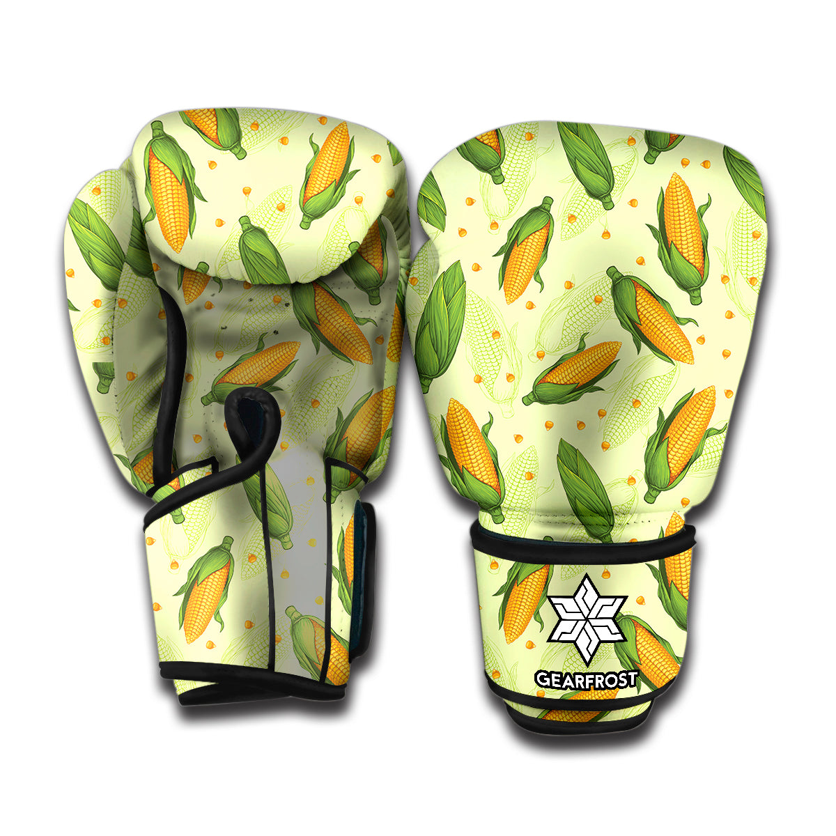 Corncob Pattern Print Boxing Gloves