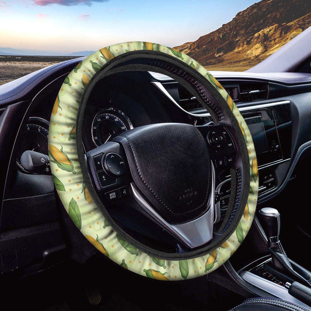 Corncob Pattern Print Car Steering Wheel Cover