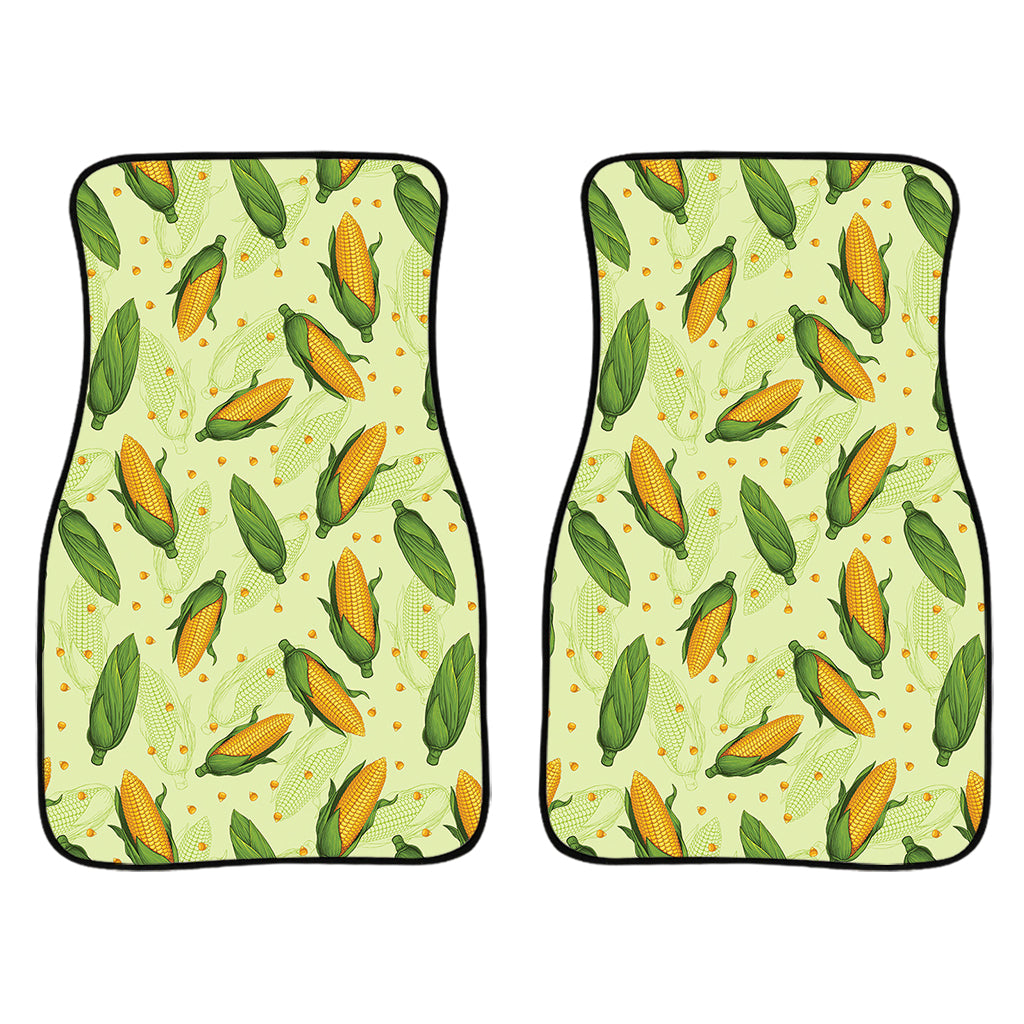 Corncob Pattern Print Front Car Floor Mats