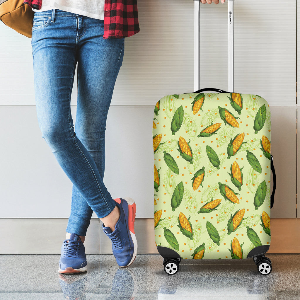 Corncob Pattern Print Luggage Cover