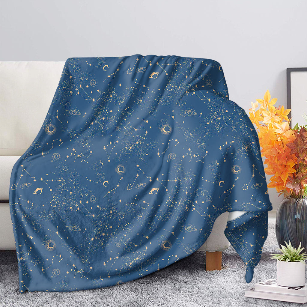 Cosmic Constellation Pattern Print Blanket