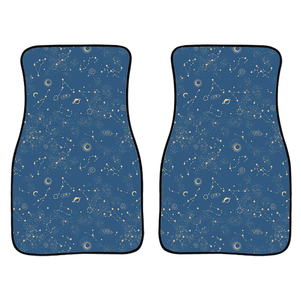 Cosmic Constellation Pattern Print Front Car Floor Mats