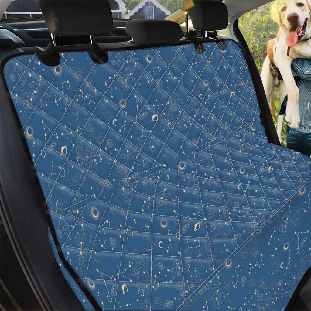 Cosmic Constellation Pattern Print Pet Car Back Seat Cover