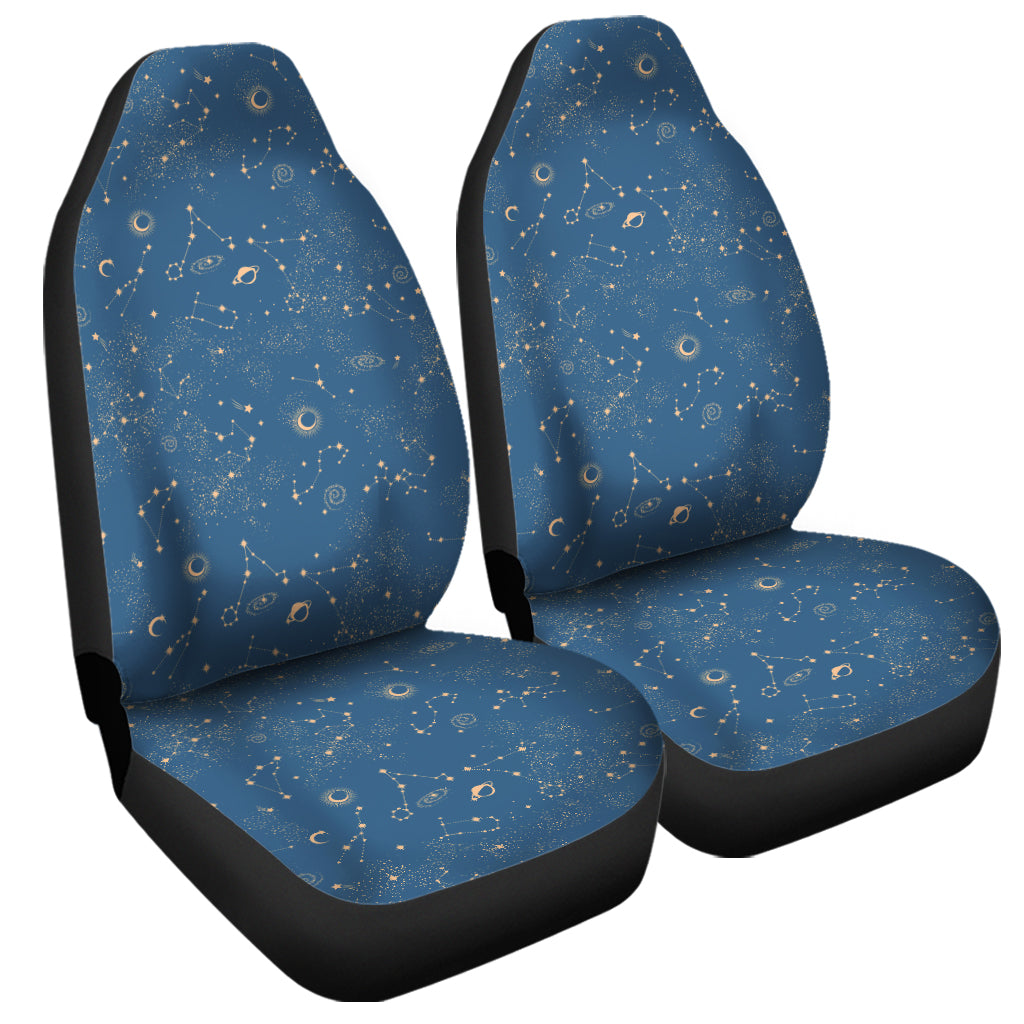 Cosmic Constellation Pattern Print Universal Fit Car Seat Covers