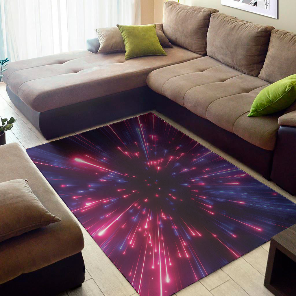 Cosmic Hyperspace Print Area Rug