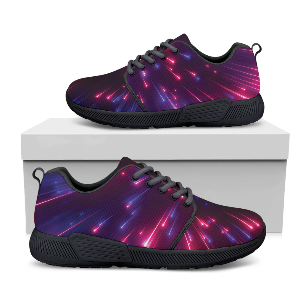 Cosmic Hyperspace Print Black Athletic Shoes