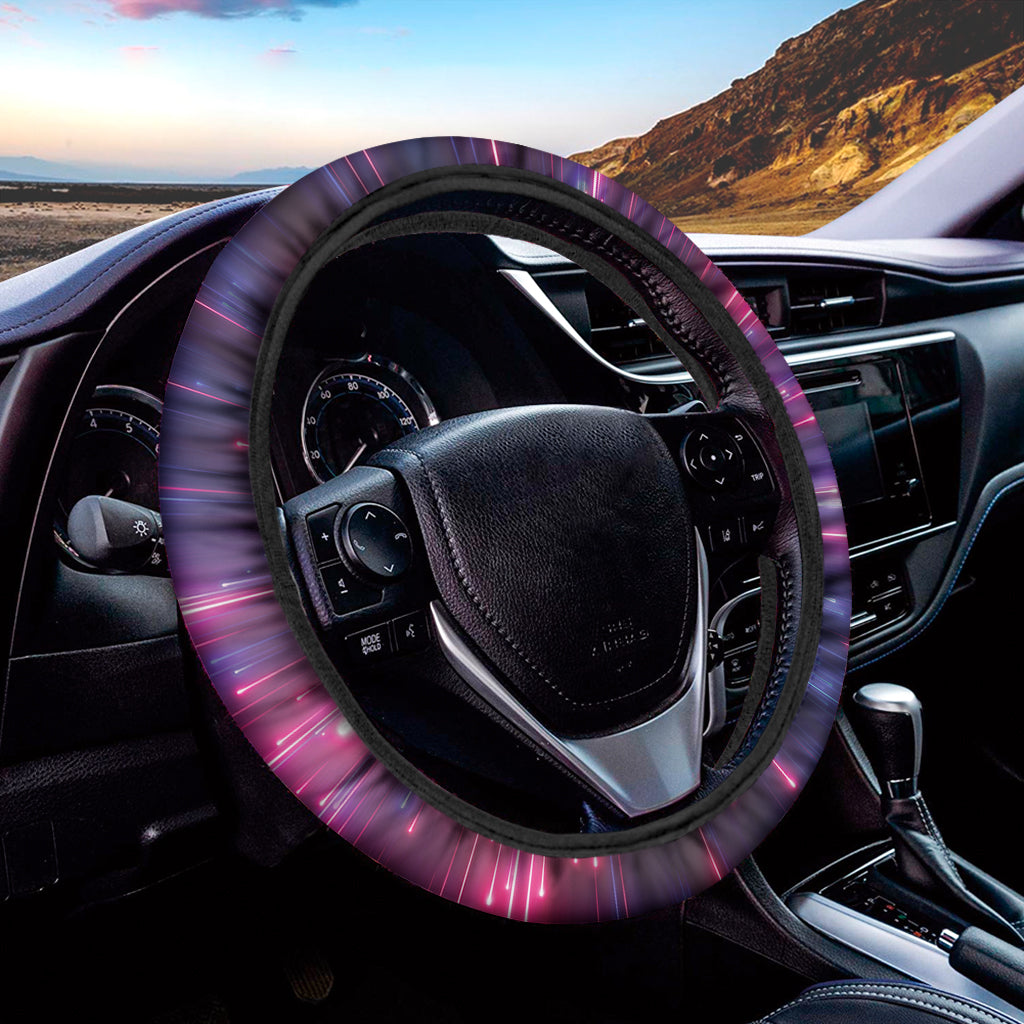 Cosmic Hyperspace Print Car Steering Wheel Cover