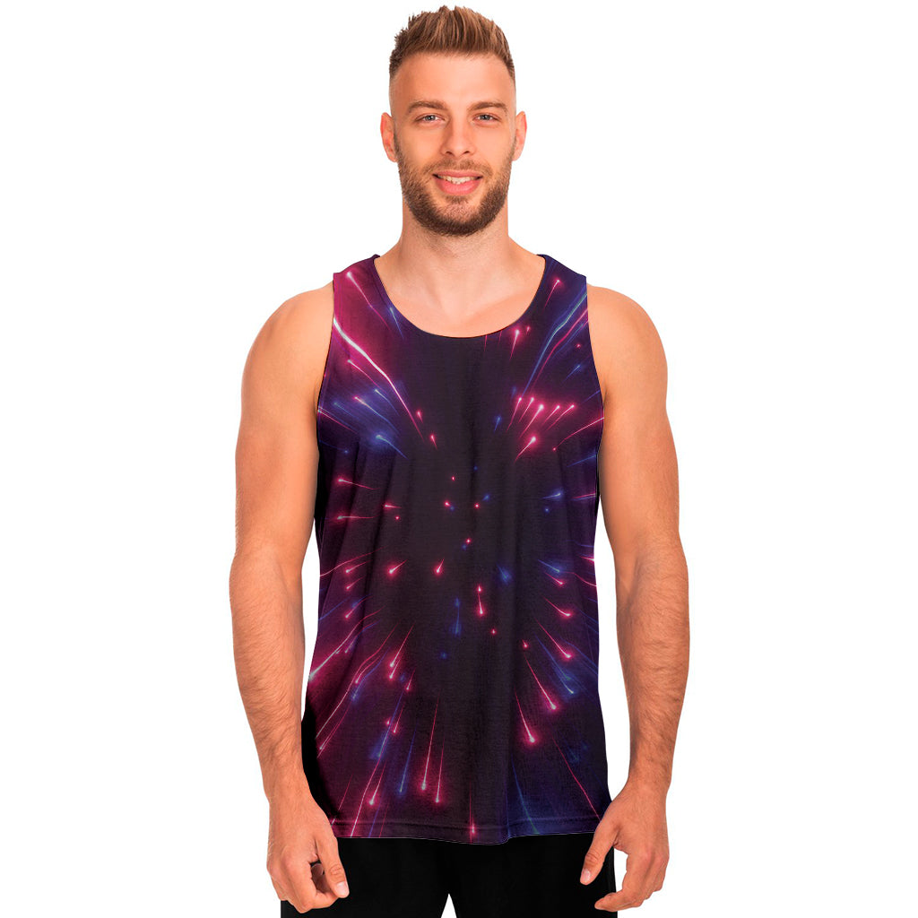 Cosmic Hyperspace Print Men's Tank Top