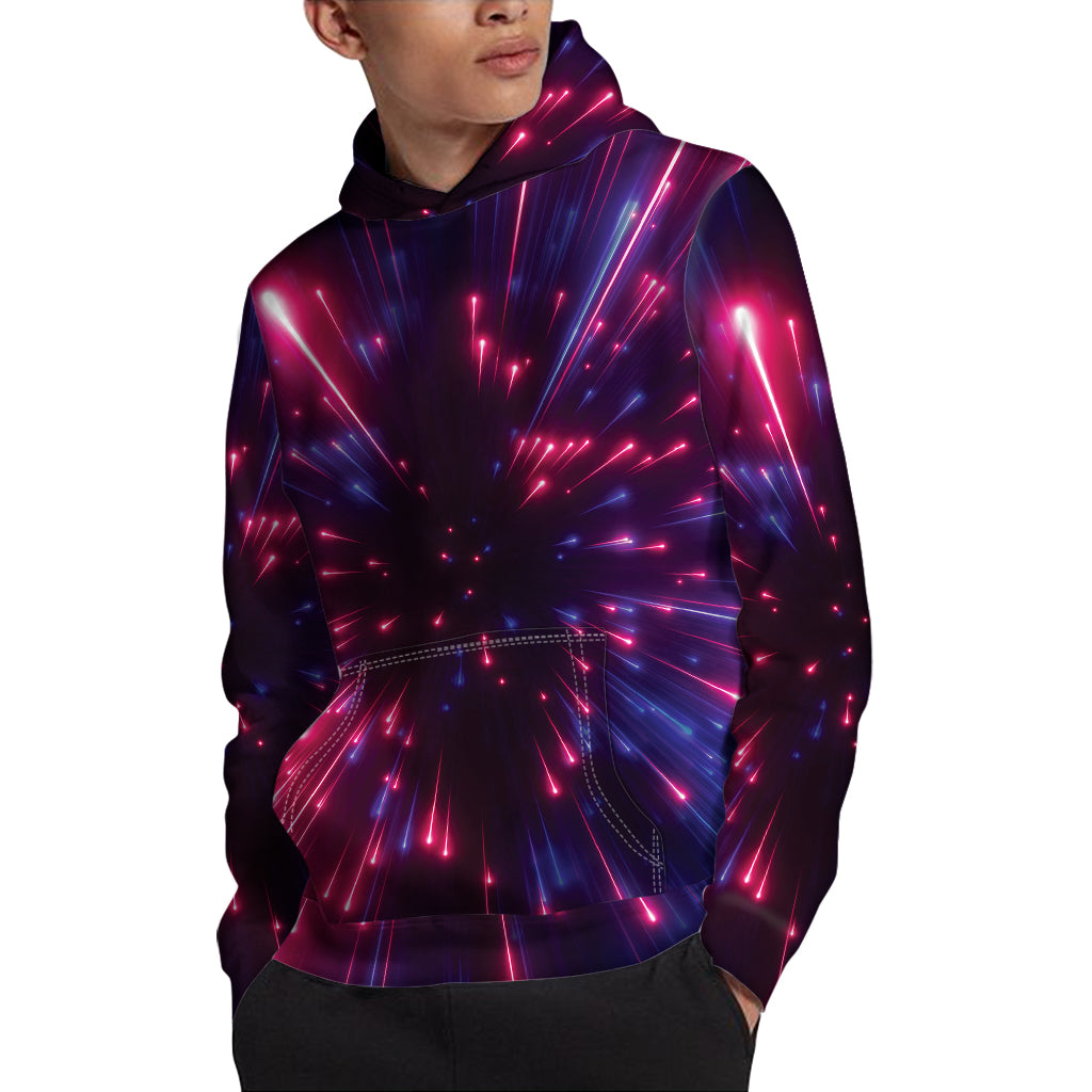 Cosmic Hyperspace Print Pullover Hoodie