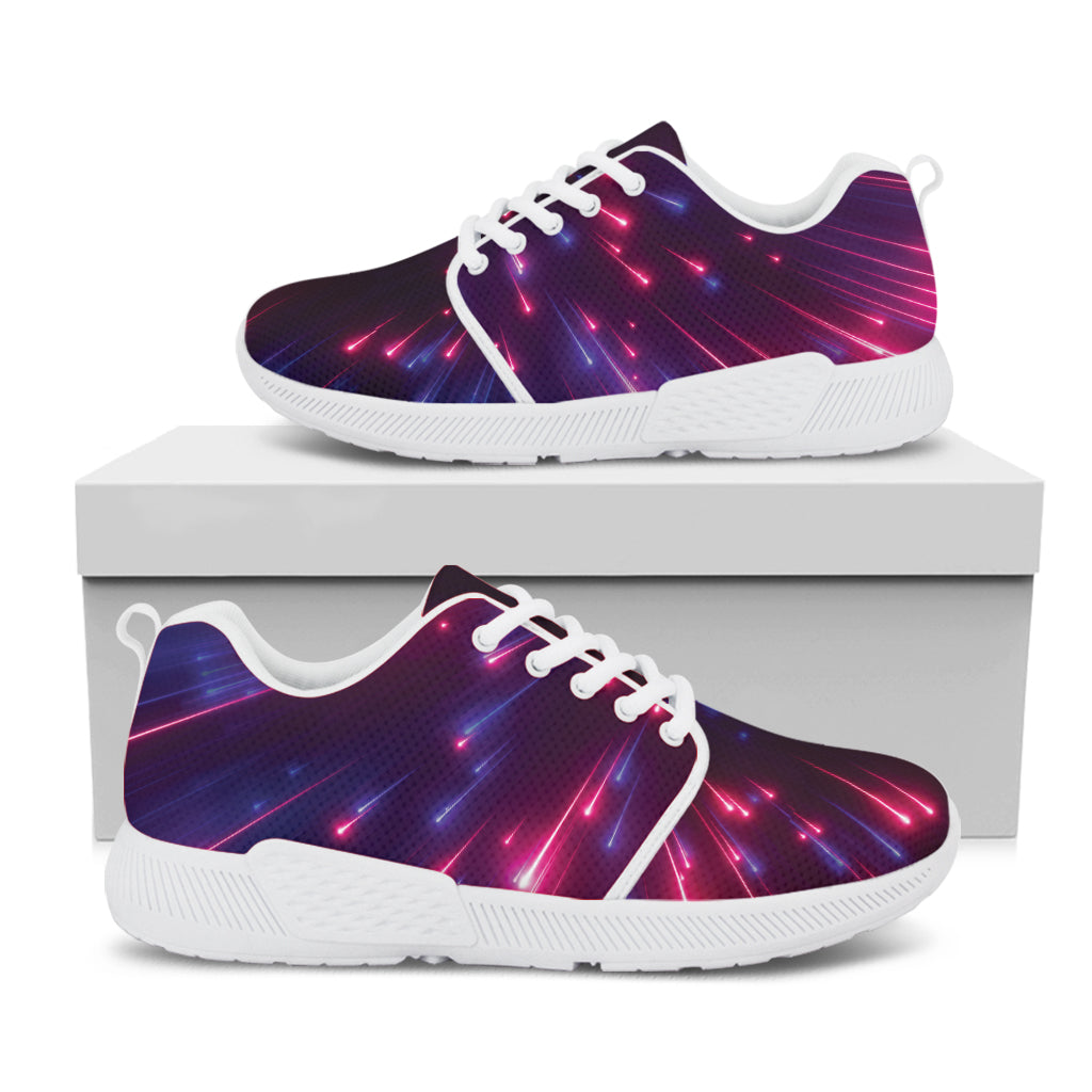 Cosmic Hyperspace Print White Athletic Shoes