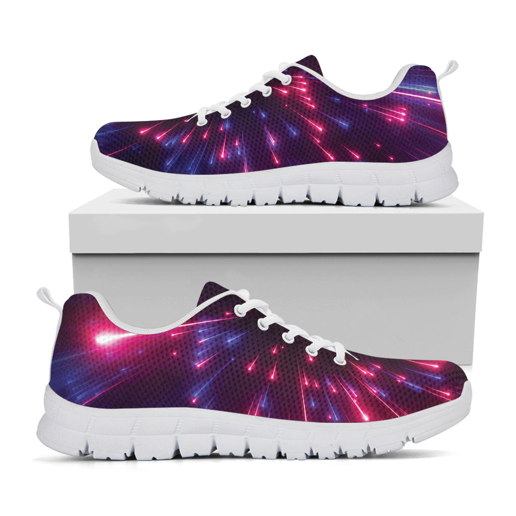 Cosmic Hyperspace Print White Sneakers