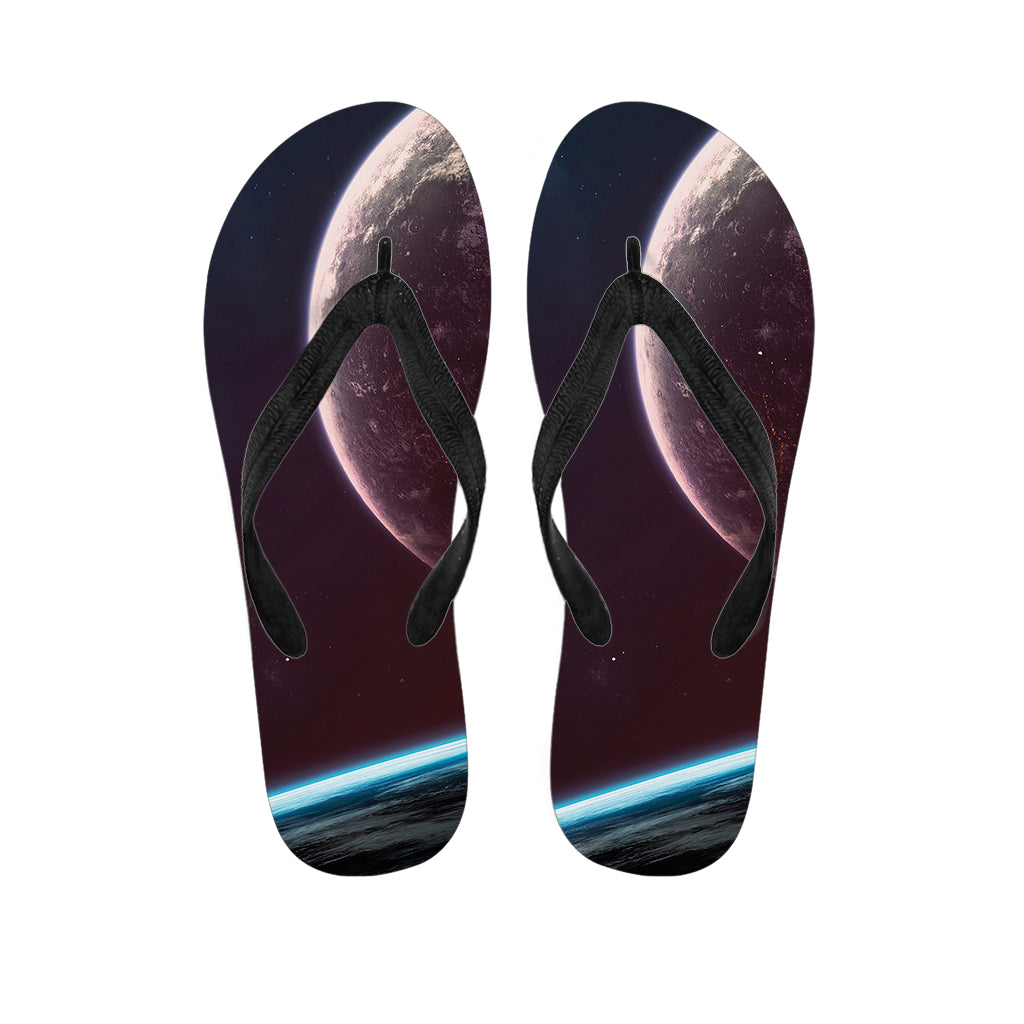 Cosmic Space Print Flip Flops