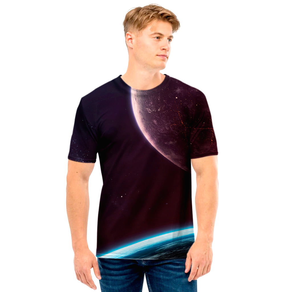 Cosmic Space Print Men's T-Shirt