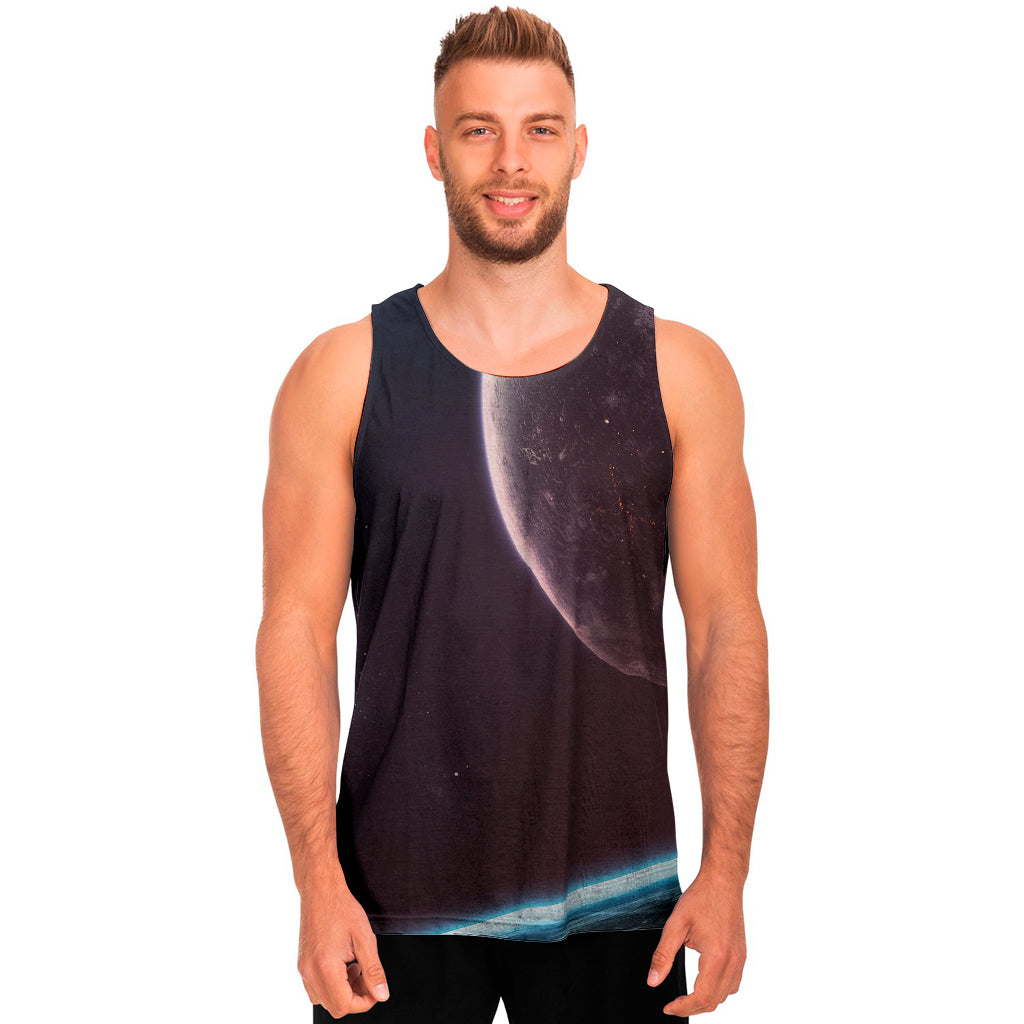 Cosmic Space Print Men's Tank Top