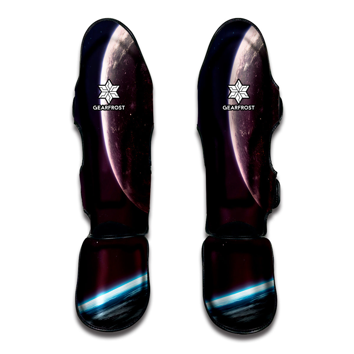 Cosmic Space Print Muay Thai Shin Guards