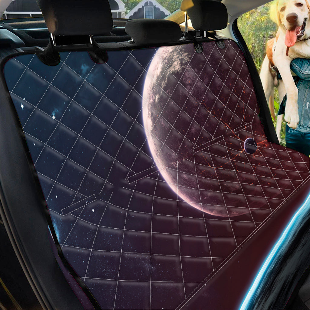 Cosmic Space Print Pet Car Back Seat Cover