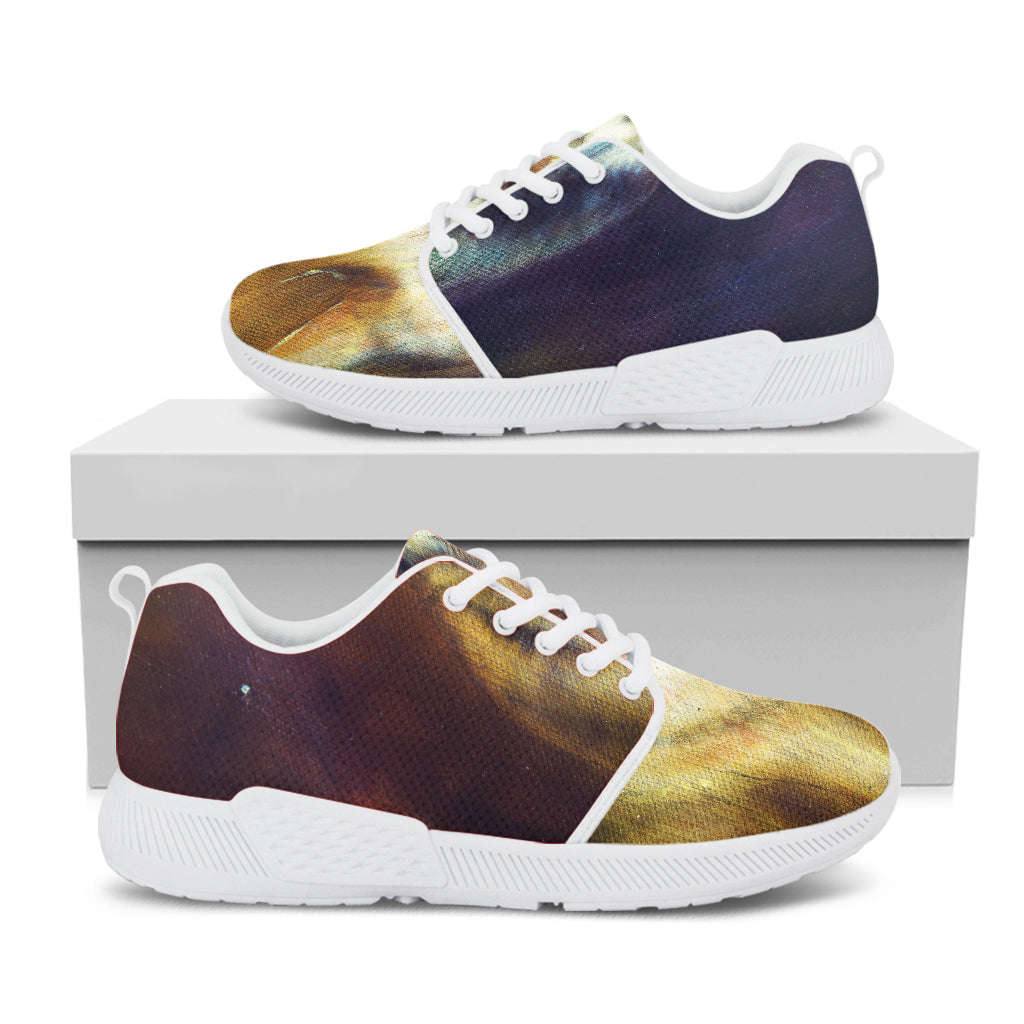 Cosmic Wolf Portrait Print White Athletic Shoes