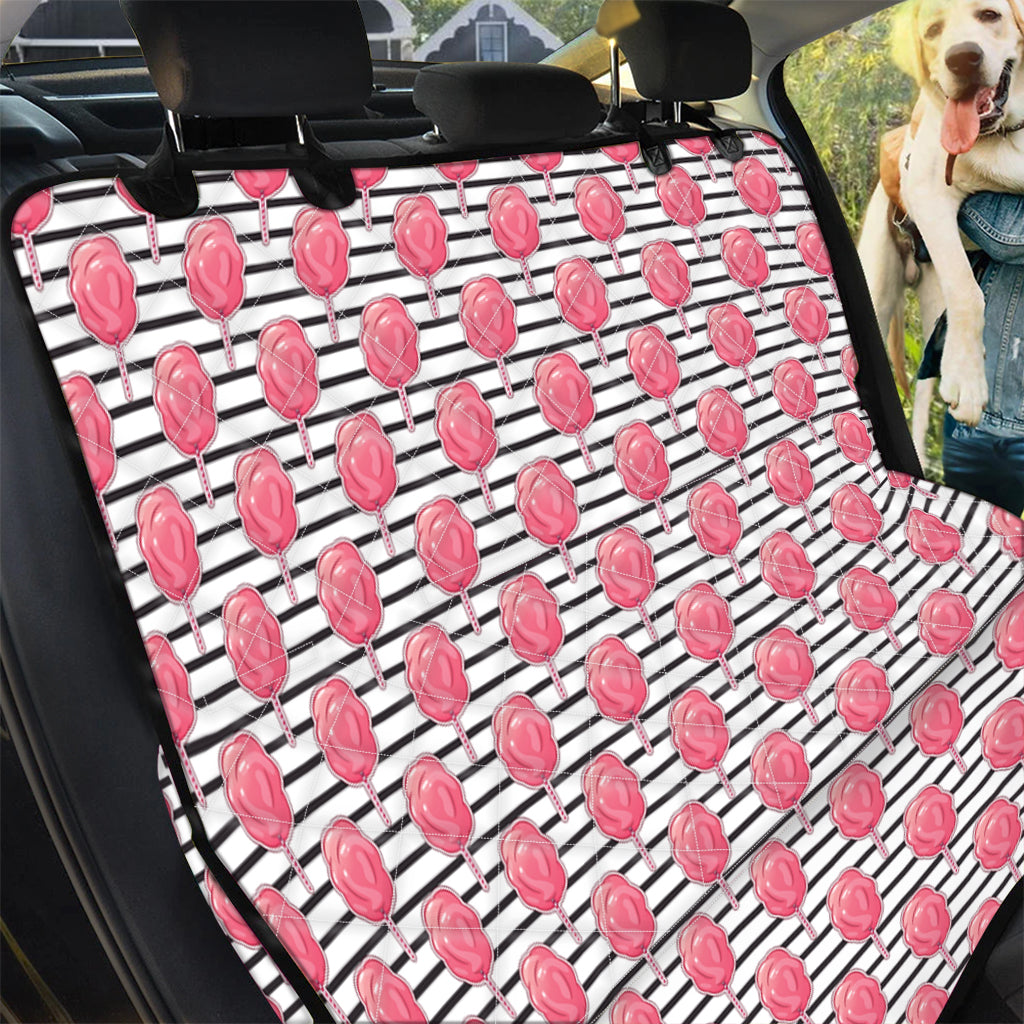 Cotton Candy Striped Pattern Print Pet Car Back Seat Cover