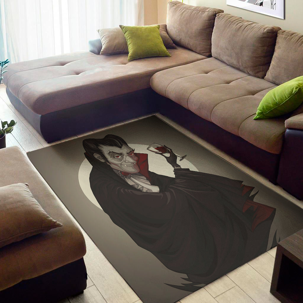 Count Dracula Print Area Rug