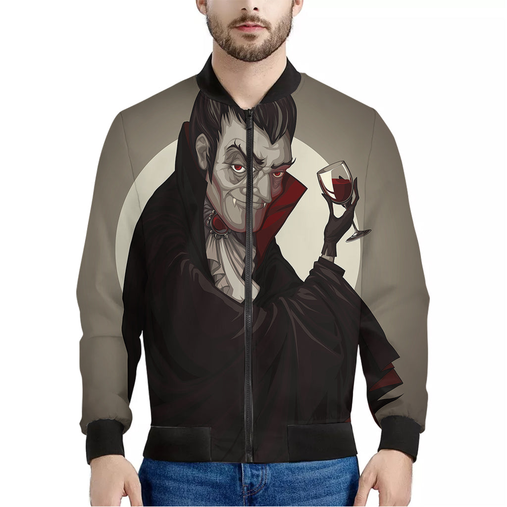 Count Dracula Print Men's Bomber Jacket