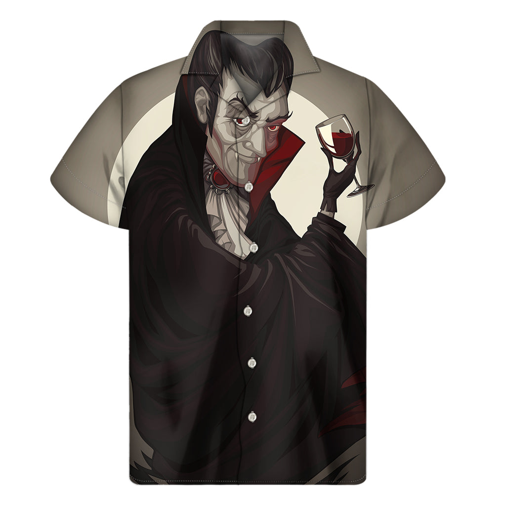 Count Dracula Print Men's Short Sleeve Shirt