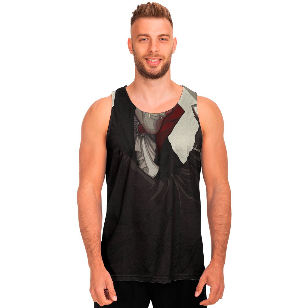 Count Dracula Print Men's Tank Top