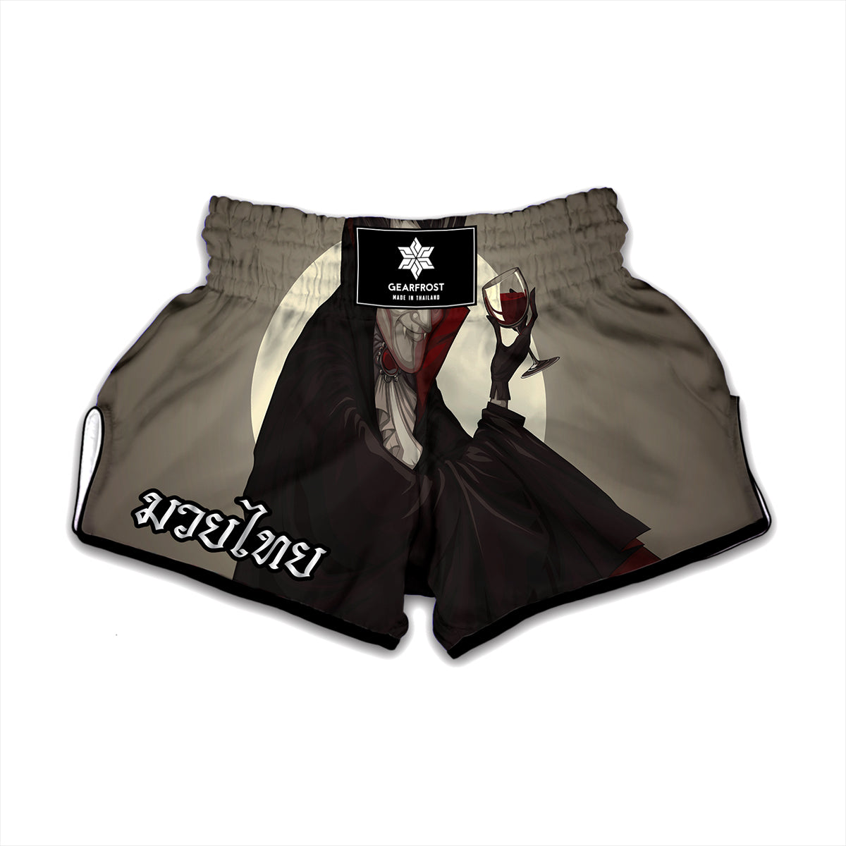 Count Dracula Print Muay Thai Boxing Shorts