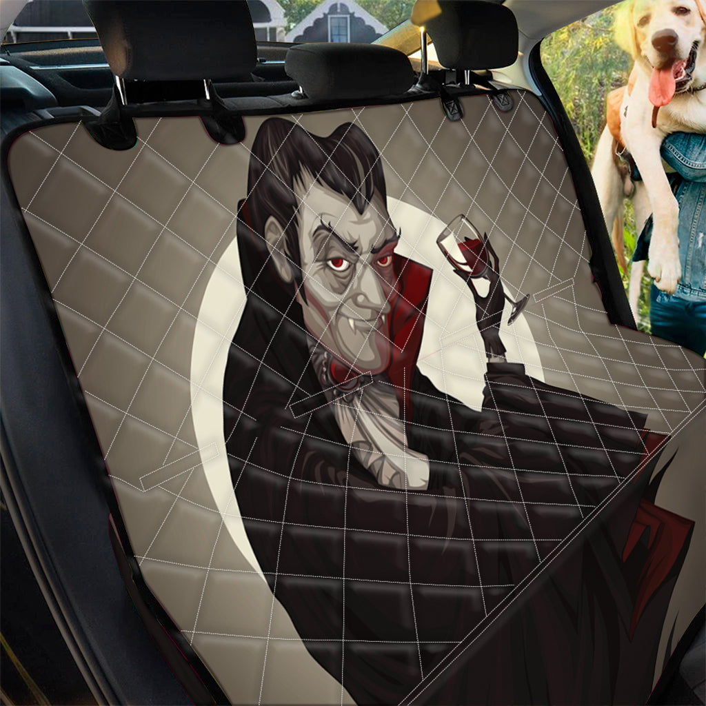 Count Dracula Print Pet Car Back Seat Cover