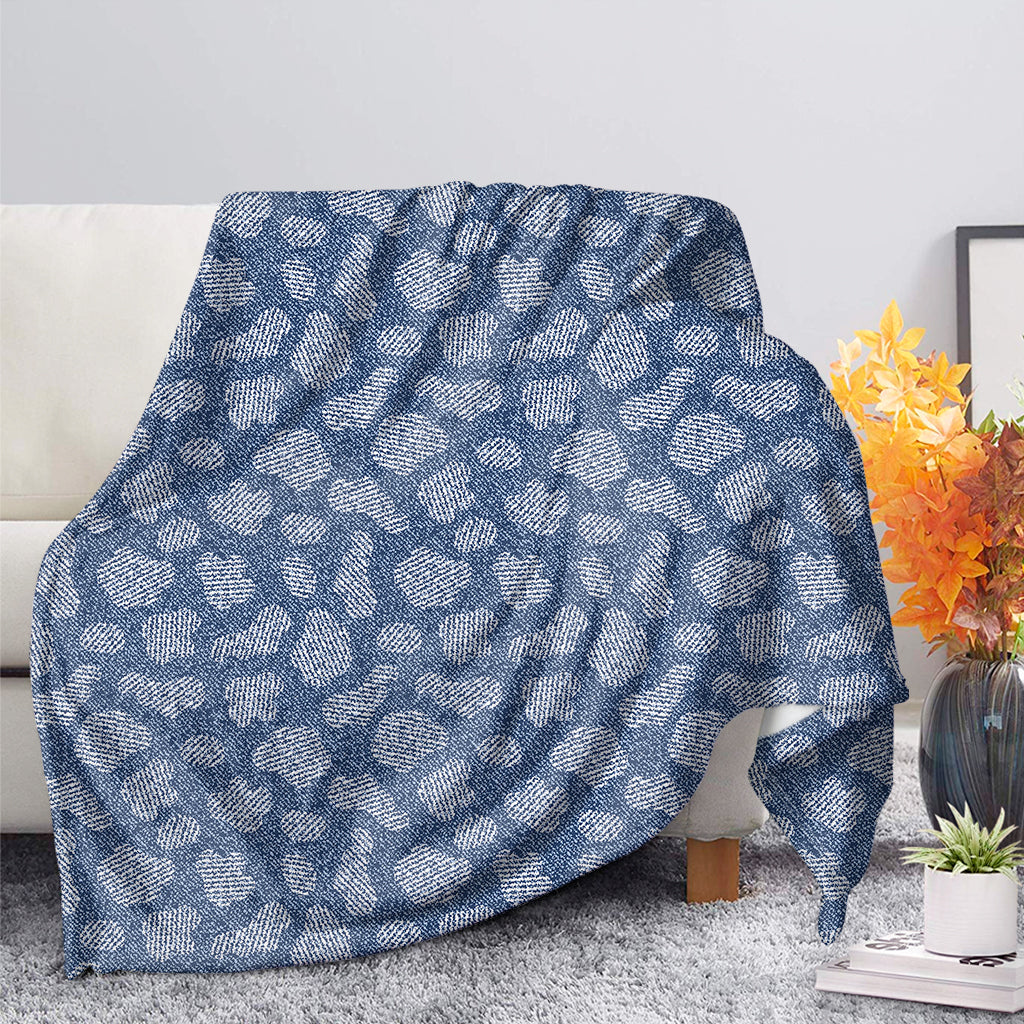 Cow Denim Jeans Pattern Print Blanket