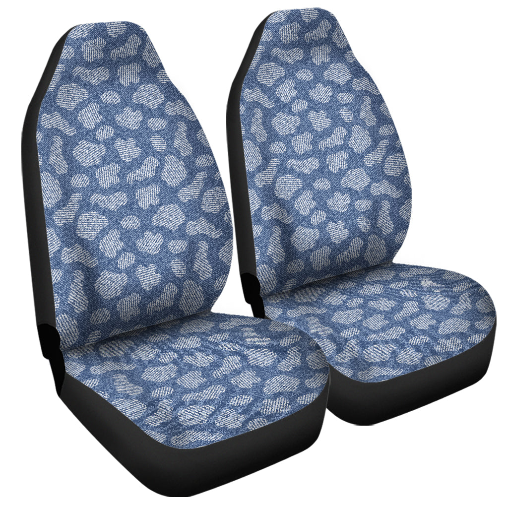 Cow Denim Jeans Pattern Print Universal Fit Car Seat Covers