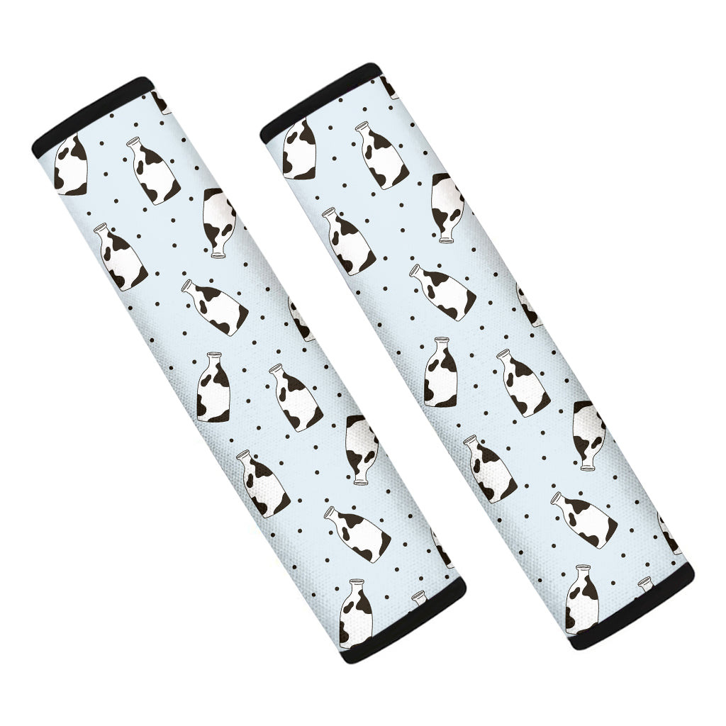 Cow Milk Bottle Pattern Print Car Seat Belt Covers