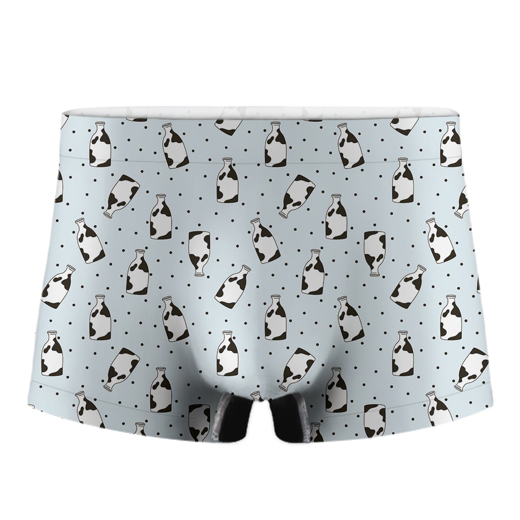 Cow Milk Bottle Pattern Print Men's Boxer Briefs