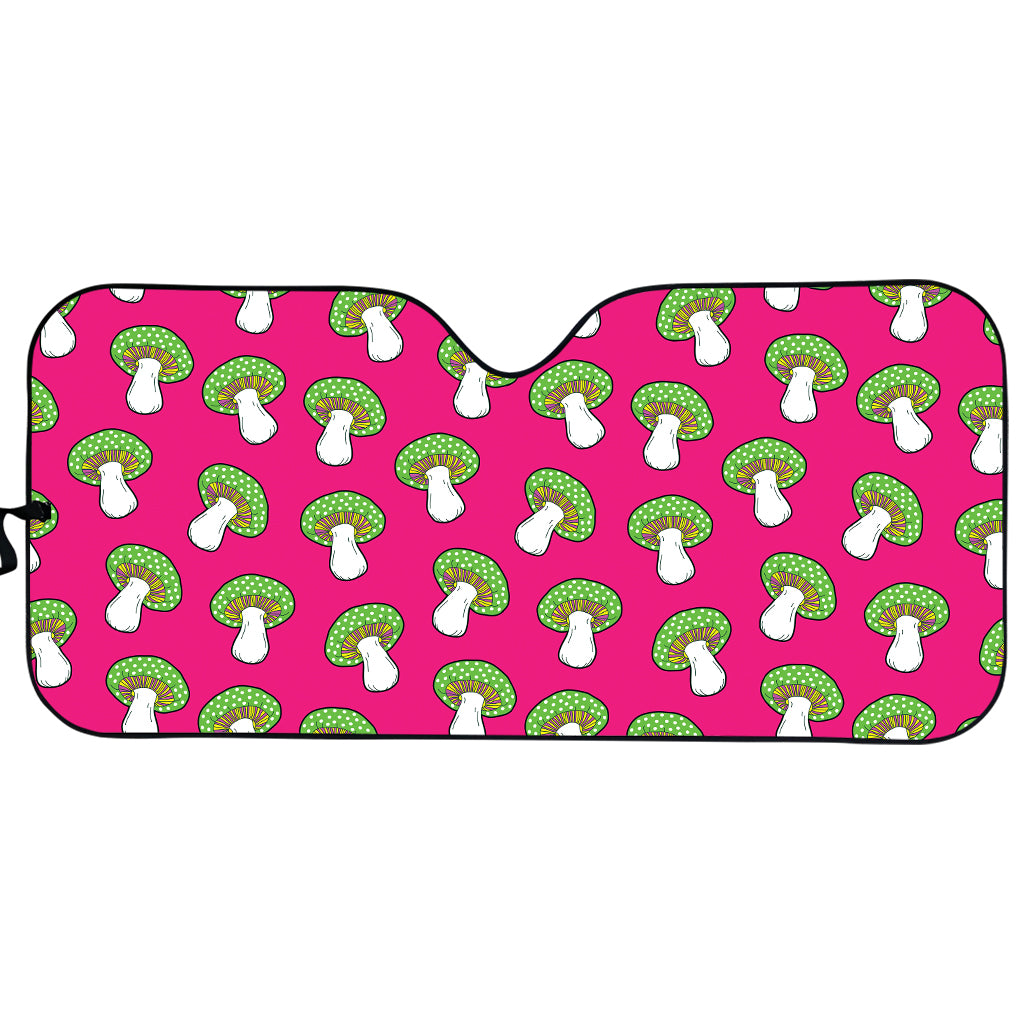 Crazy Mushroom Pattern Print Car Sun Shade