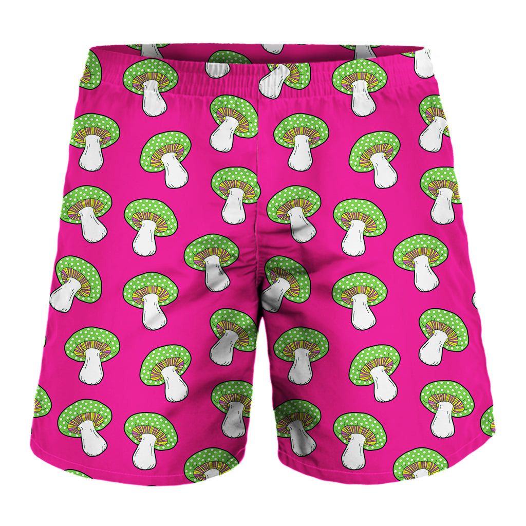 Crazy Mushroom Pattern Print Men's Shorts