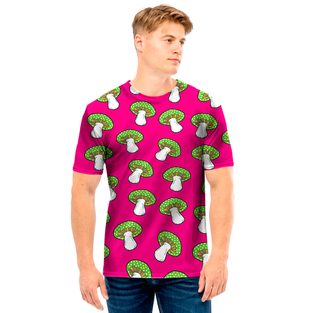 Crazy Mushroom Pattern Print Men's T-Shirt