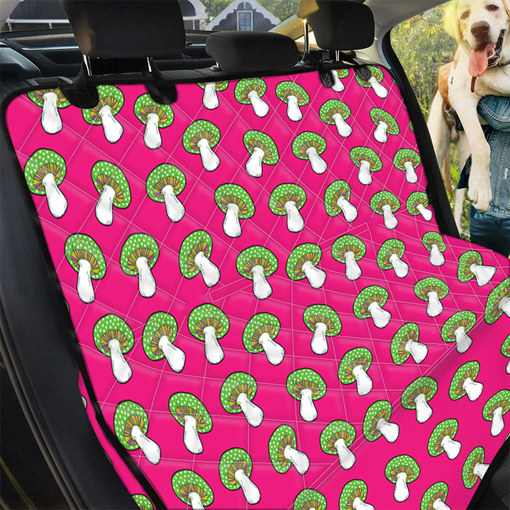 Crazy Mushroom Pattern Print Pet Car Back Seat Cover