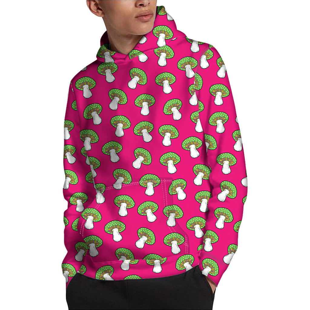 Crazy Mushroom Pattern Print Pullover Hoodie