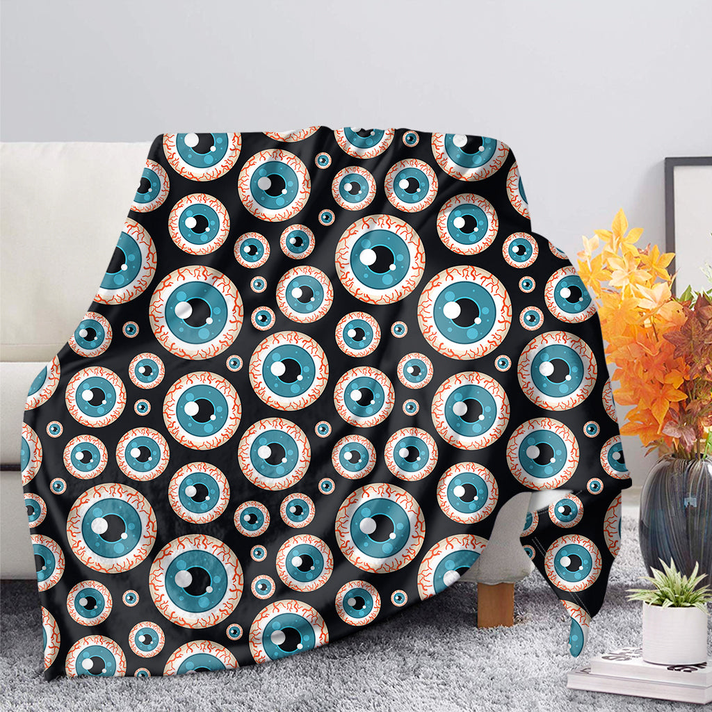 Creepy Eyeball Pattern Print Blanket