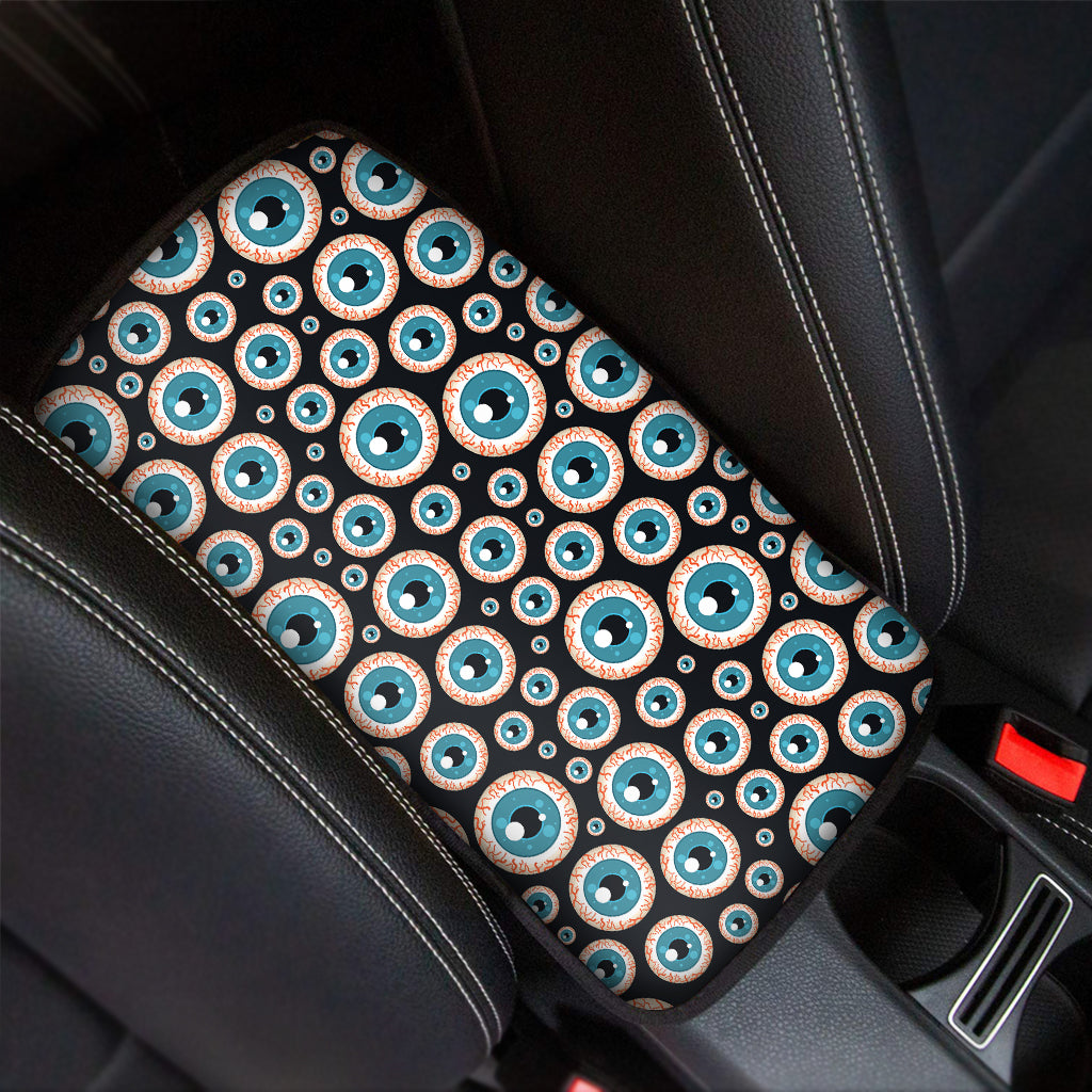 Creepy Eyeball Pattern Print Car Center Console Cover