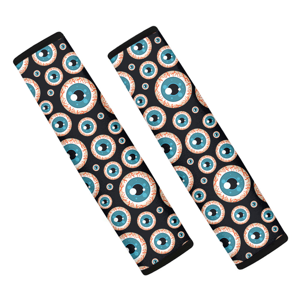 Creepy Eyeball Pattern Print Car Seat Belt Covers