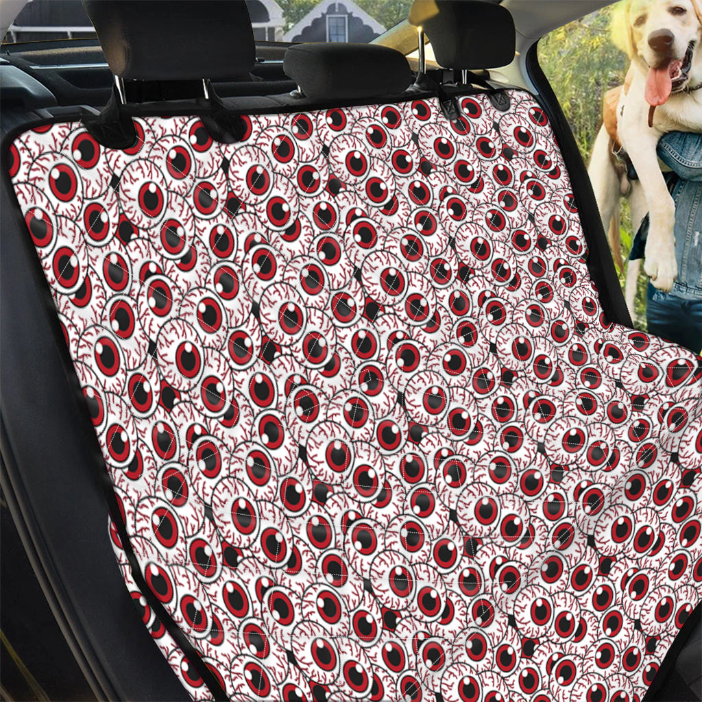 Creepy Red Eyeball Pattern Print Pet Car Back Seat Cover